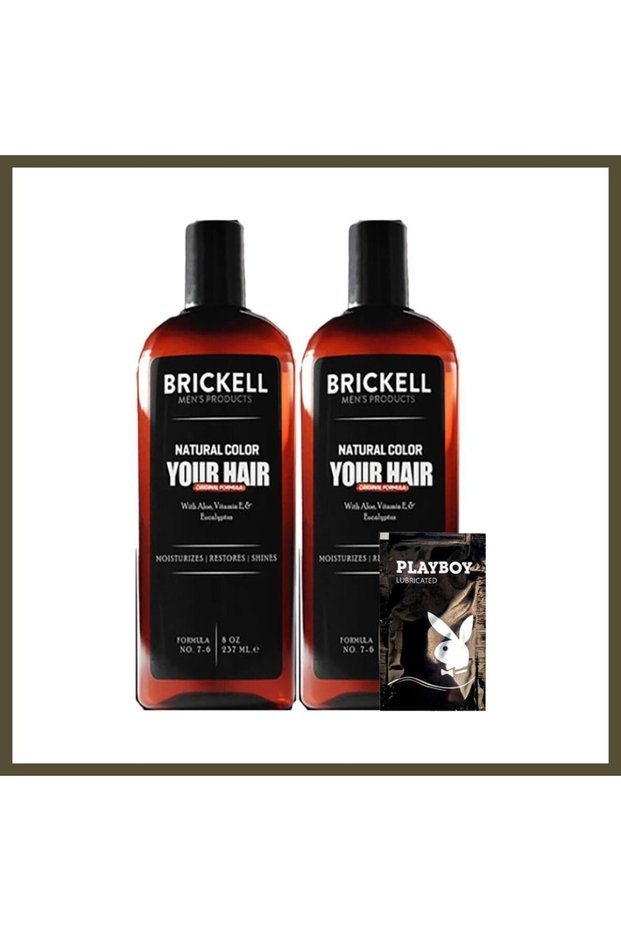 Brickell for Men SNMP20308 Brickell Anti-Gray 2-Pack 237 ml Hair and Beard Shampoo BX