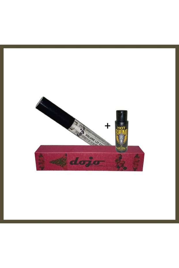 Dojo Lip Plumper, Hotlip Plumper, and Hotrhino Erotic Massage Oil BX