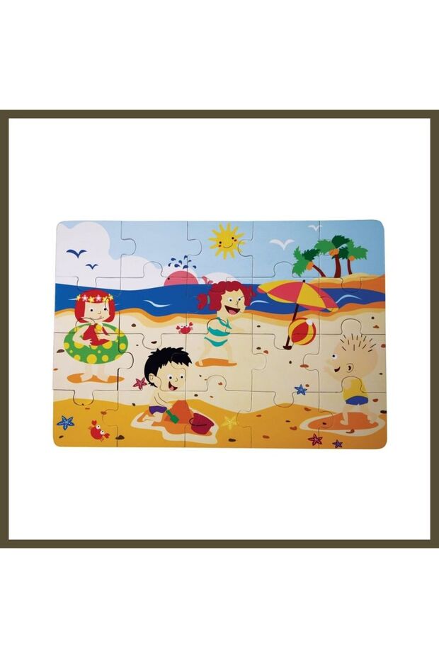 CS-1282 SUMMER WOODEN FLOOR PUZZLE BX