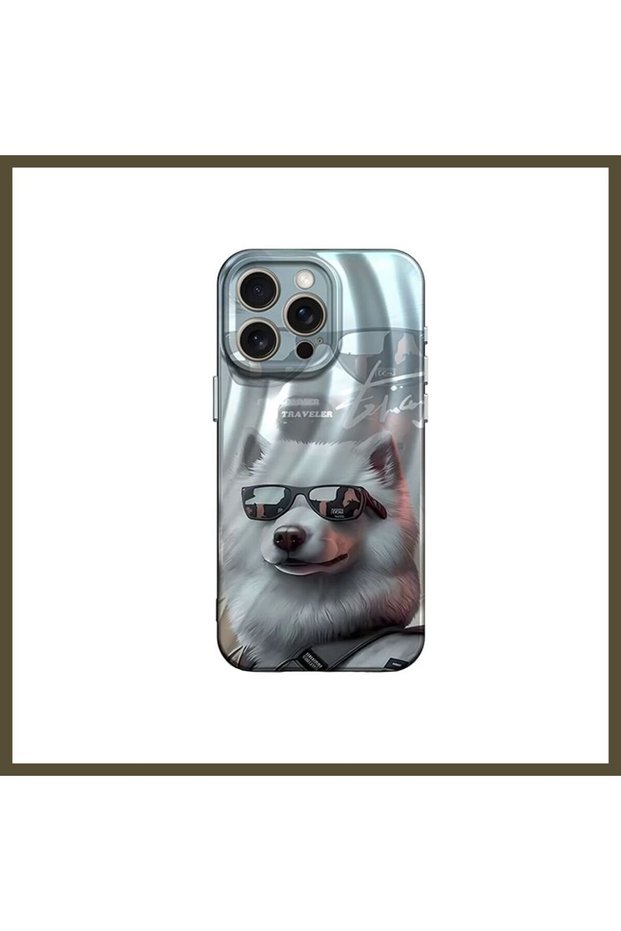 غطاء متوافق مع هاتف iPhone 14 Pro، بتصميم "كرو" - لون "كوب" (BX).