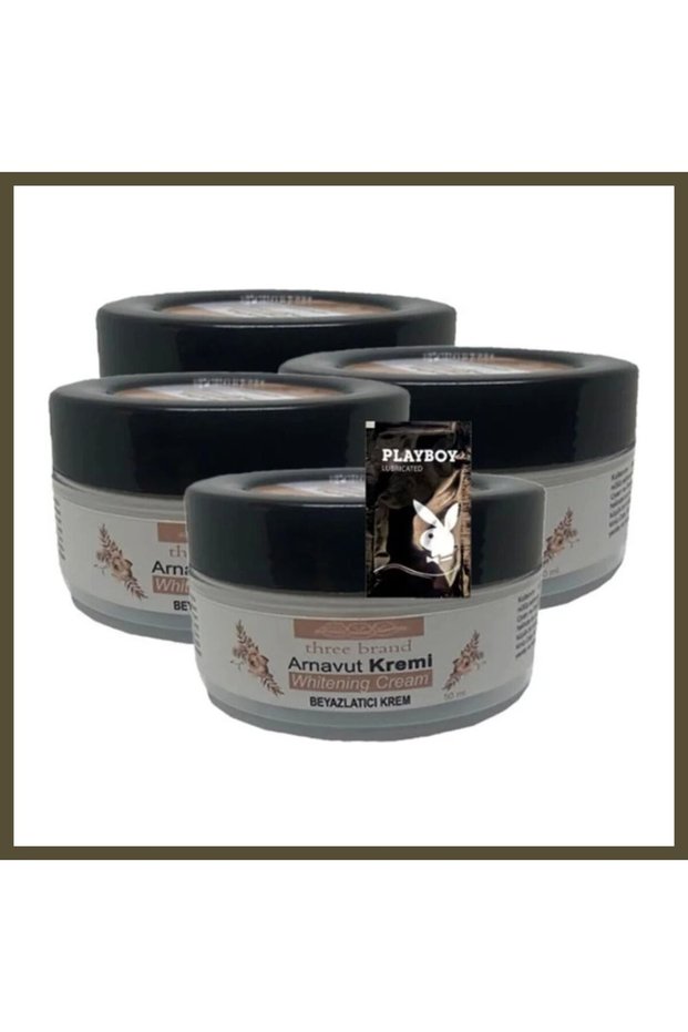 Three Brand 4-Pack Albanian Whitening Cream 50 ml + 1 Free Gel BX