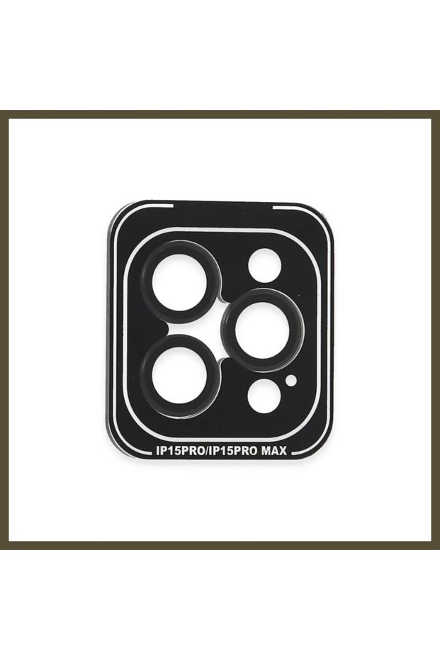 Joko iPhone 15 Pro Max Compatible PVD Metal Camera Lens - Black BX