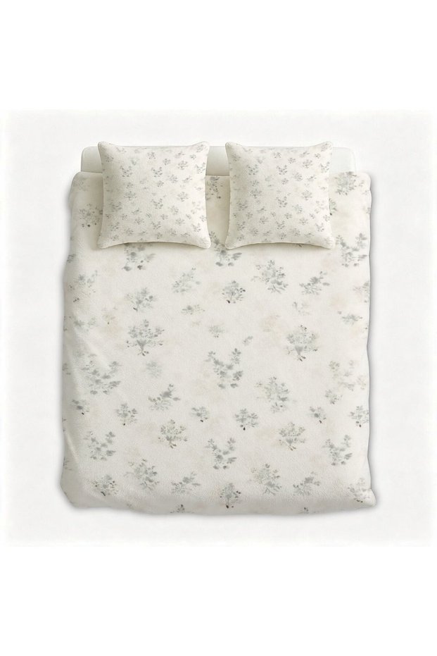 Modern Universal Boho Flannel 3Pcs Bedding Set, Warm Bedroom Linens