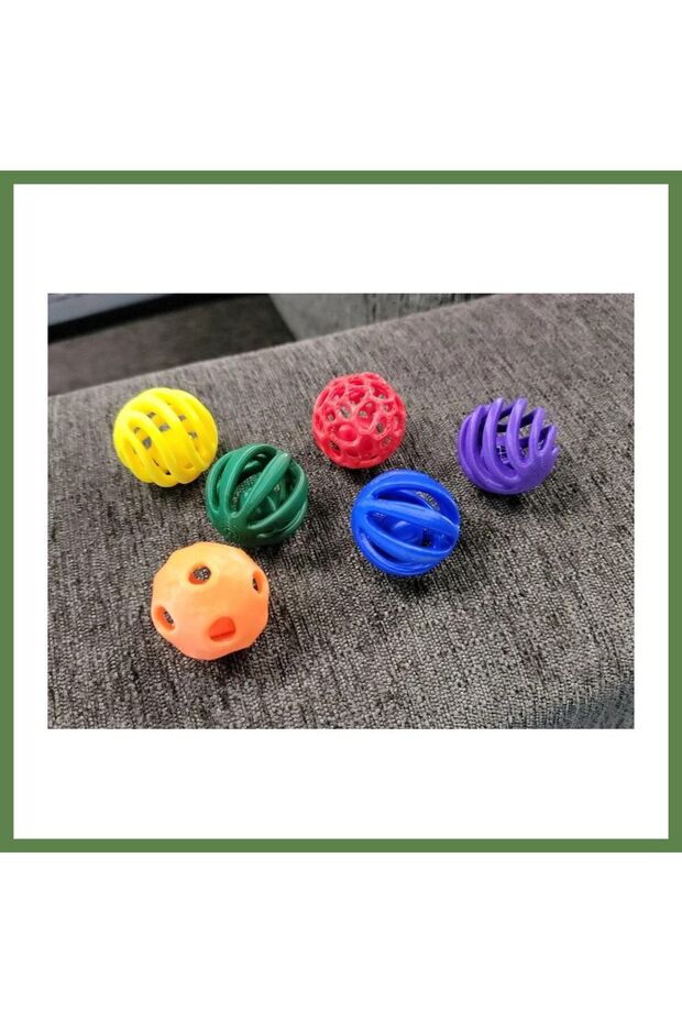 3D-Printed Cat Toy Ball Set: Interactive Cat Balls with Perforated Patterns, Assorted Colors HB006