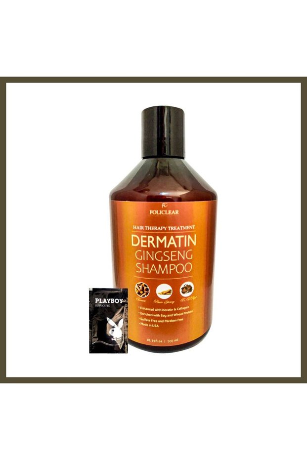 Dermatin Long, Strong, Nourishing Hair Care Special Ginseng Shampoo 500 ml x 4 + He BX