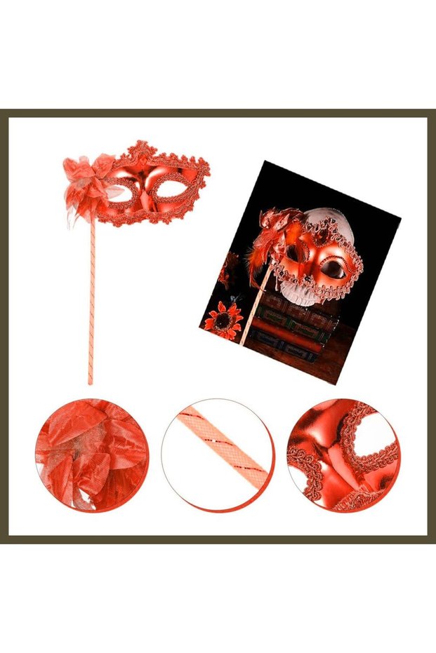 Red Glitter Photo Shoot Headpiece 18x29 cm BX