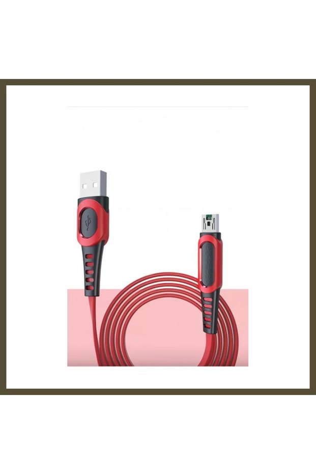 كابل Konfulon DC24 Micro USB، طول 1.2 متر، تيار 4 أمبير - أحمر BX.