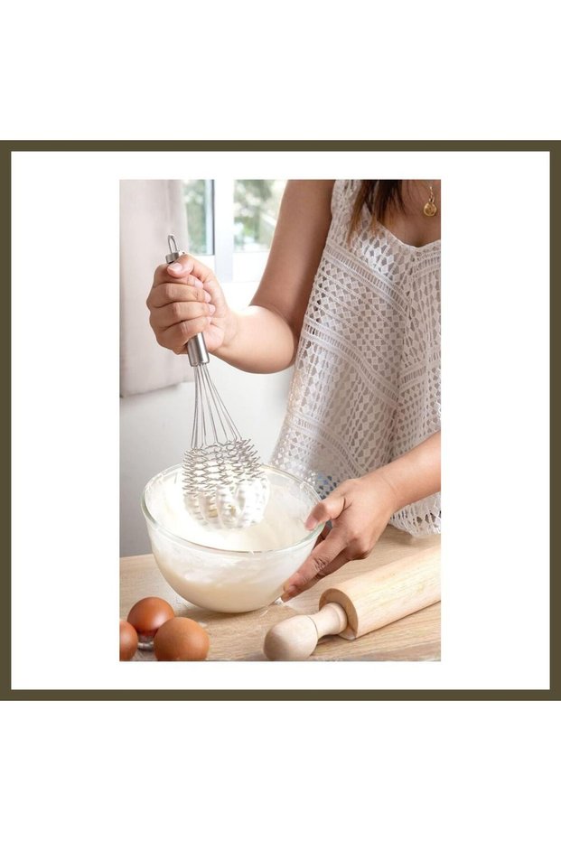 Luxury Woven Stainless Steel Whisk & Professional Dough and Sauce Mixer (32 cm) BX