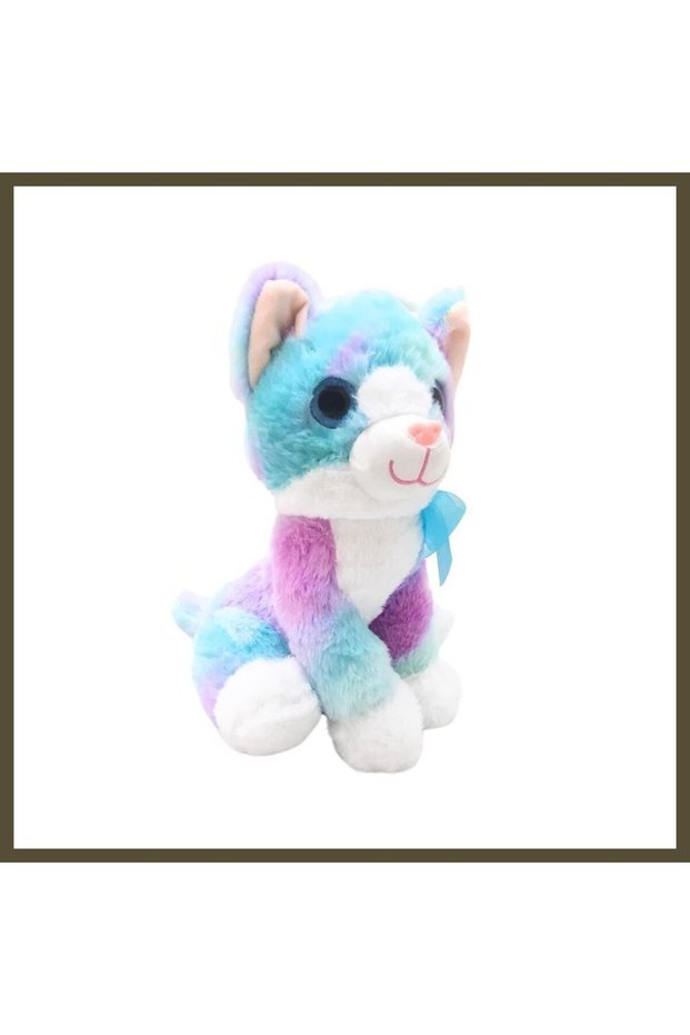 30 CM COLORFUL PLUSH CAT (price per piece) BX