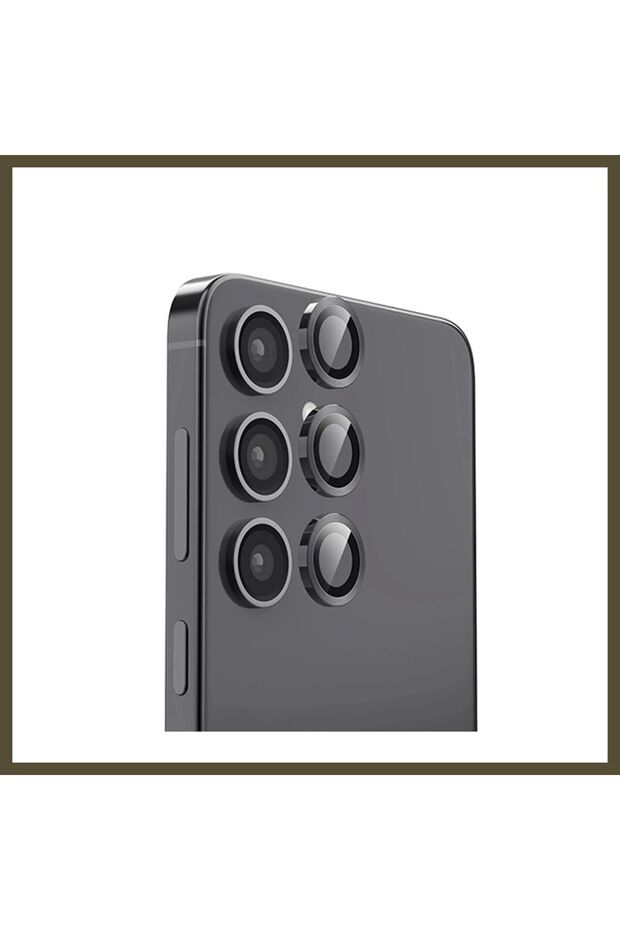 Raze Metal Camera Lens Compatible with the Samsung Galaxy S25 - Black BX