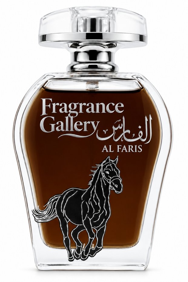 Al Faris Eau de Parfum 100ml, Oud Wood Musk Fragrance, Long Lasting Arabic Perfume