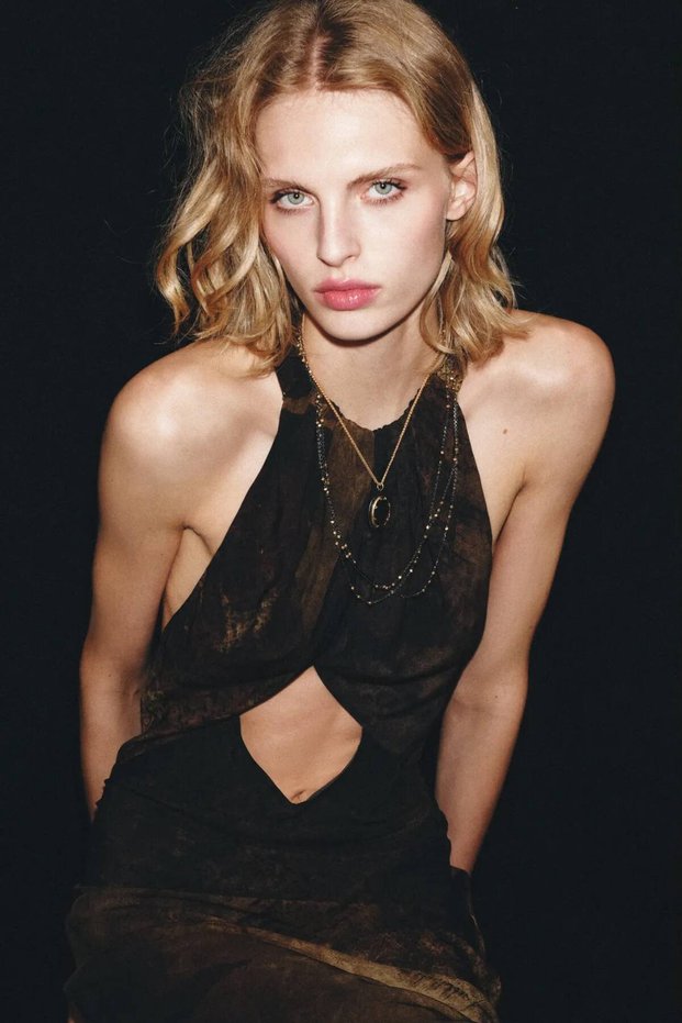Brand Model 2-Piece Chain Necklace Set