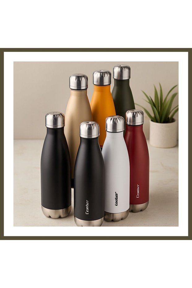 500 ml Colorful Stainless Steel Thermos Bottle - Non-Slip Underlay BX