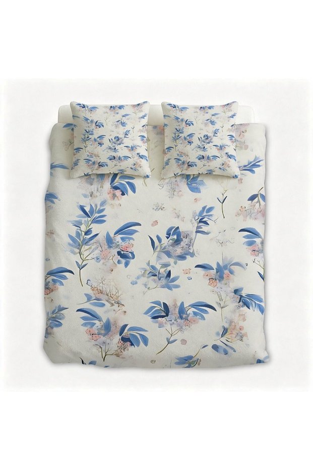 Modern Boho Design Flannel Bedding Set 3PCS, Soft Warm Bed Set