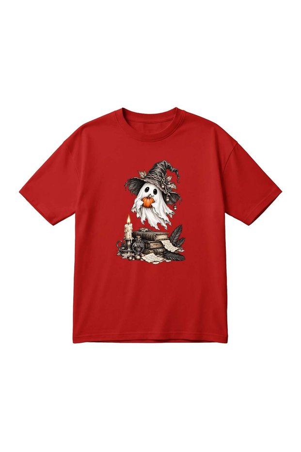 HALLOWEEN GHOST Printed Unisex Oversized T-Shirt