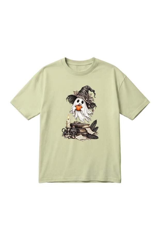 HALLOWEEN GHOST Printed Unisex Oversized T-Shirt