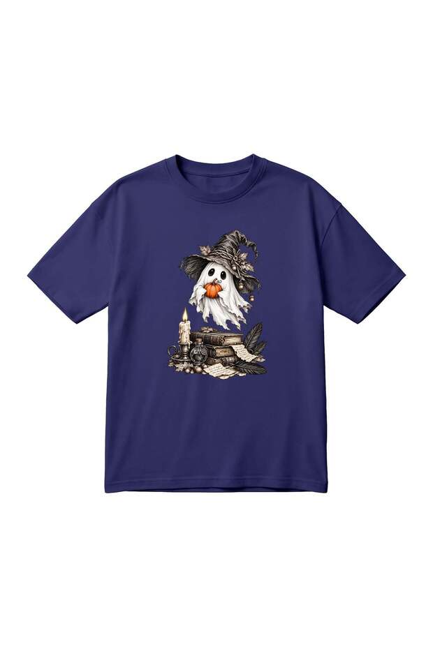 HALLOWEEN GHOST Printed Unisex Oversized T-Shirt