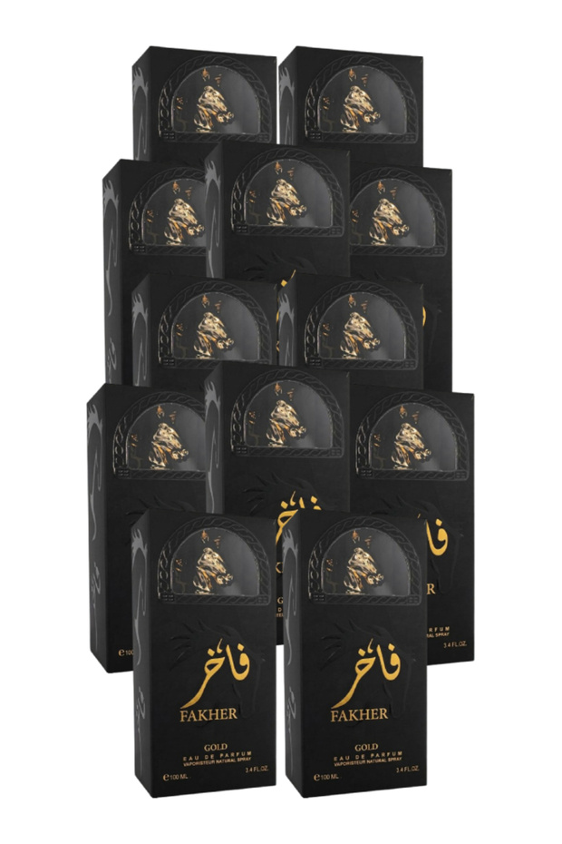12 قطعة عطر ذهبي 100 مل