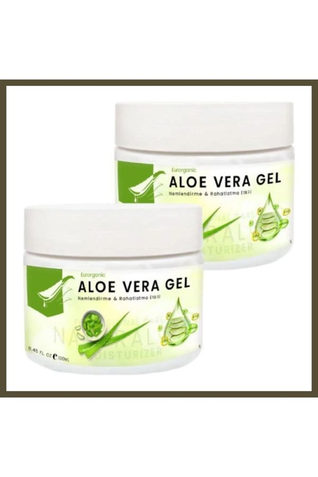 Super Eurorganic Aloe Vera Gel: A Refreshing and Moisturizing Touch for Your Skin, 100 ml x 2, BX