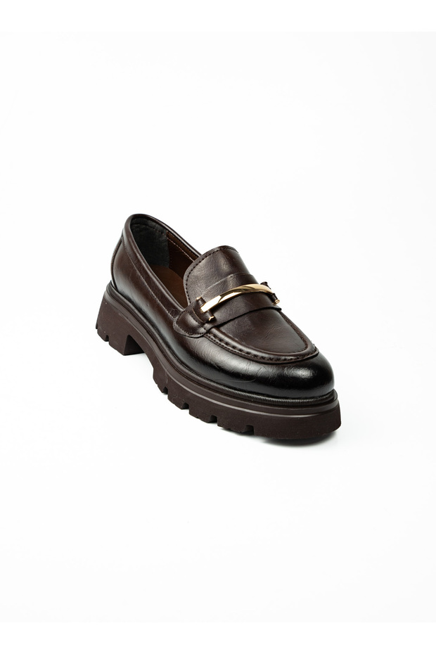 4007 Brown Leather Women's Casual Shoes