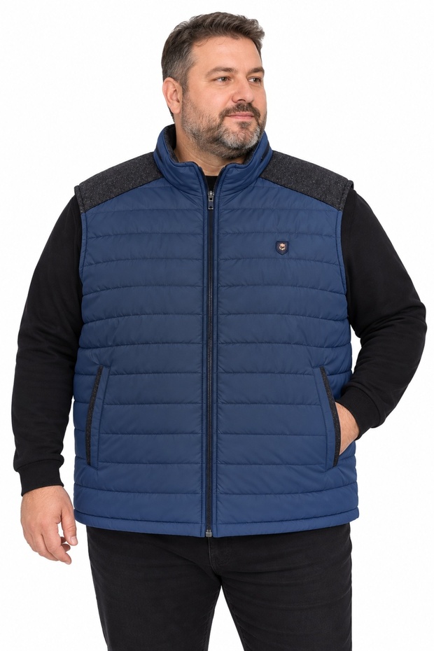 Plus-Size Quilted Men's Vest