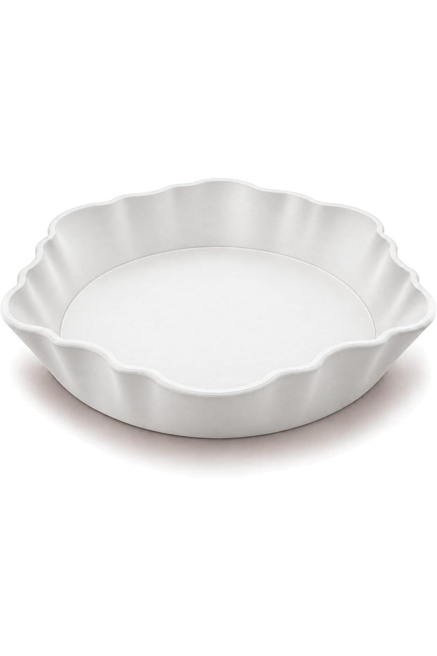 Wave Scalloped Valet Tray, Minimalist Catch-All Tray for Keys, Jewelry, Entryway, White