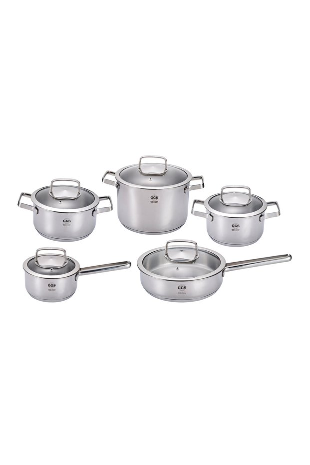 GGS Solingen Brillant 10-Piece TENCEL™ Cookware Set
