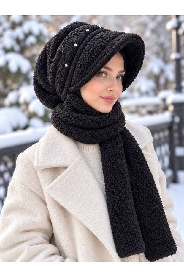 With Scarf Modest Hat
