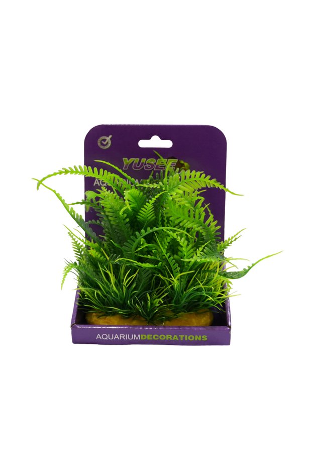 Aquarium Decoration - Artificial Plant - Ys-60110 (15Cm)[Size - M]