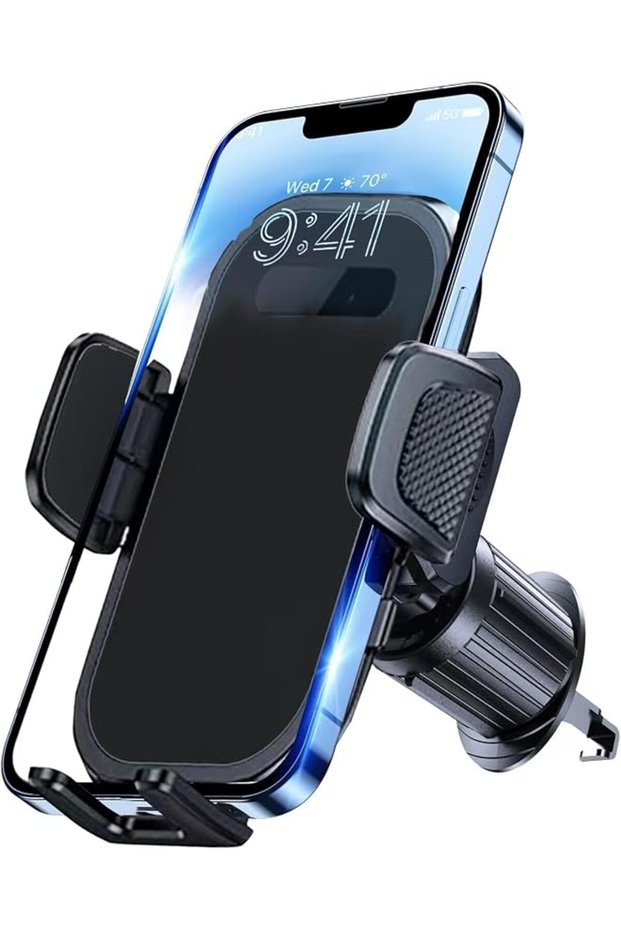 Universal Car Air Vent Phone Holder, Shakeproof Hands-Free Navigation Stand, iPhone 15 14 13