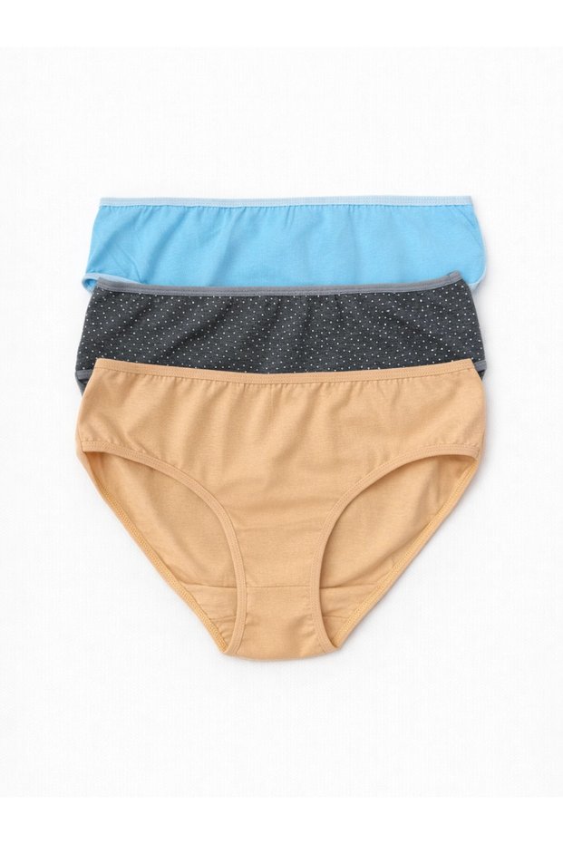 Women's Bato 3-Pack Panties - 15 - Assorted Colors
