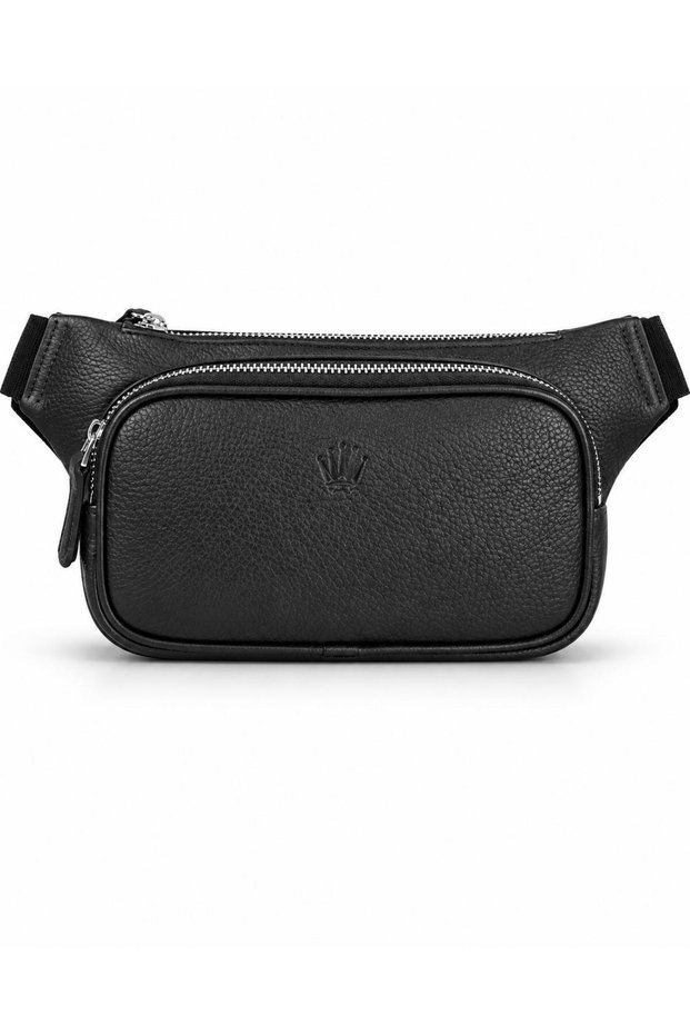 Revor Black Genuine Leather Bag