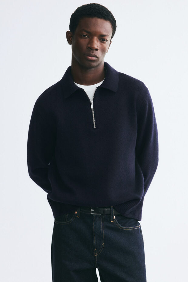 Yün Polo Üst Regular Fit