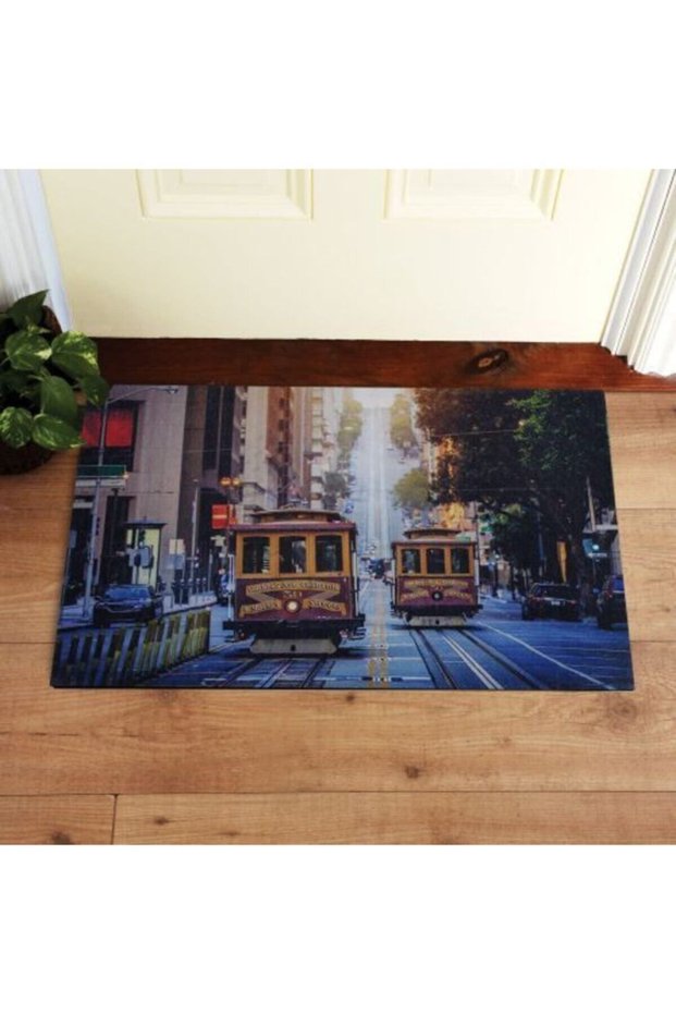 Vanness Avenue Vancouver Printed Reversible Rubber Door Mat