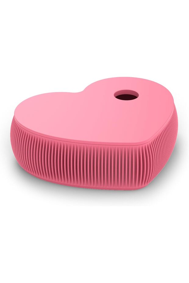 Heart Jewelry Tray with Lid and Divider, Bedside Desk Tray Set, 17.5 cm, Coral