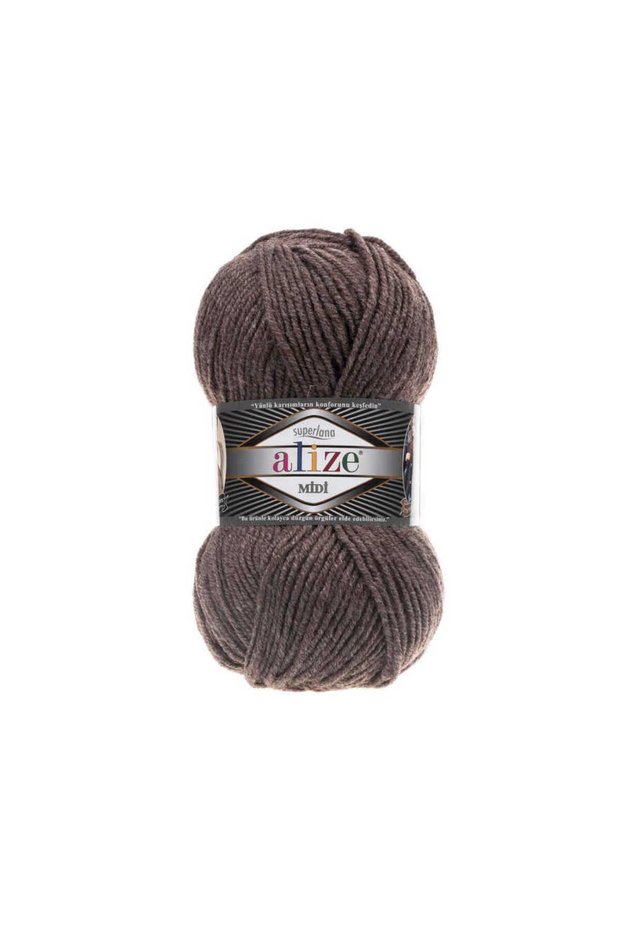 Midi 5-Pack (Total 500g) Thick Hand-Knitting Yarn - Yarn for Shawls, Hats, Scarves, and Cardigans 240