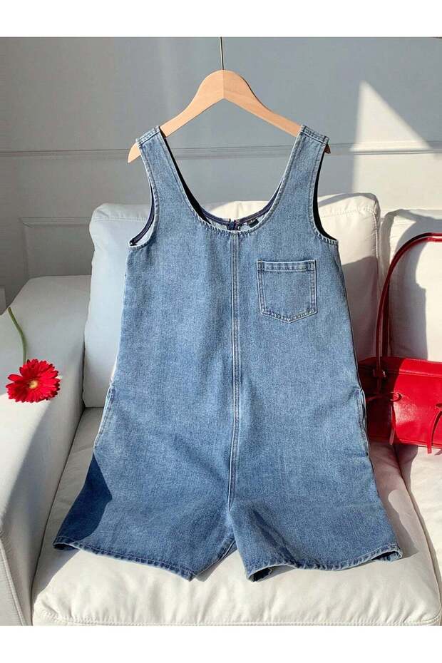 Short overalls, blue