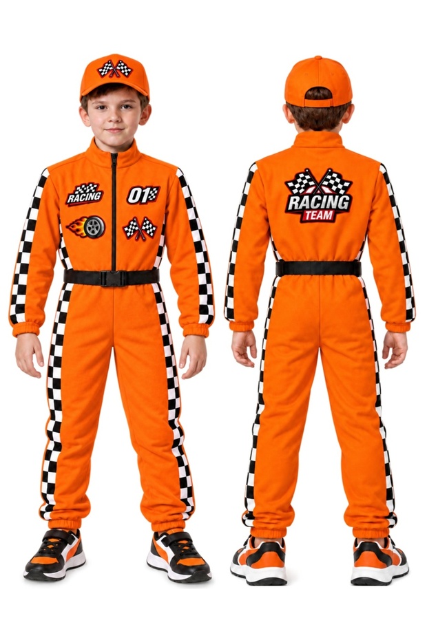 Children's Orange Formula Racing Suit