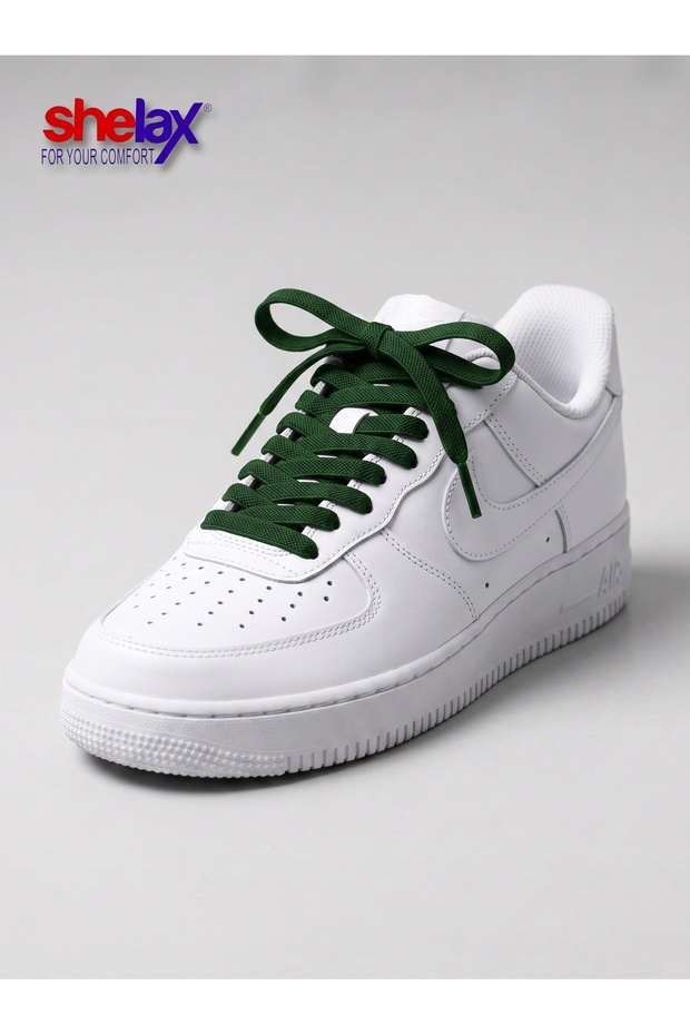 Flat Smart Shoelace - Dark Green