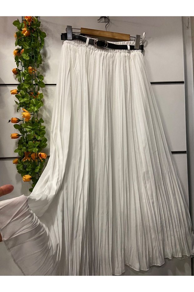Chiffon Lined A-Line Skirt