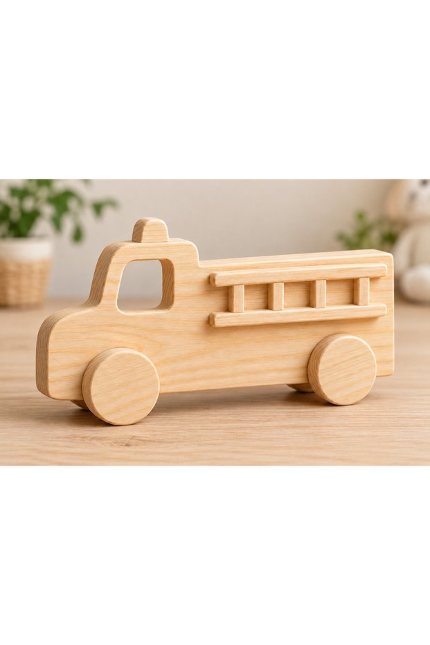 Wooden Paintable Toy Car, Handmade, Natural, Gift-Quality Toy