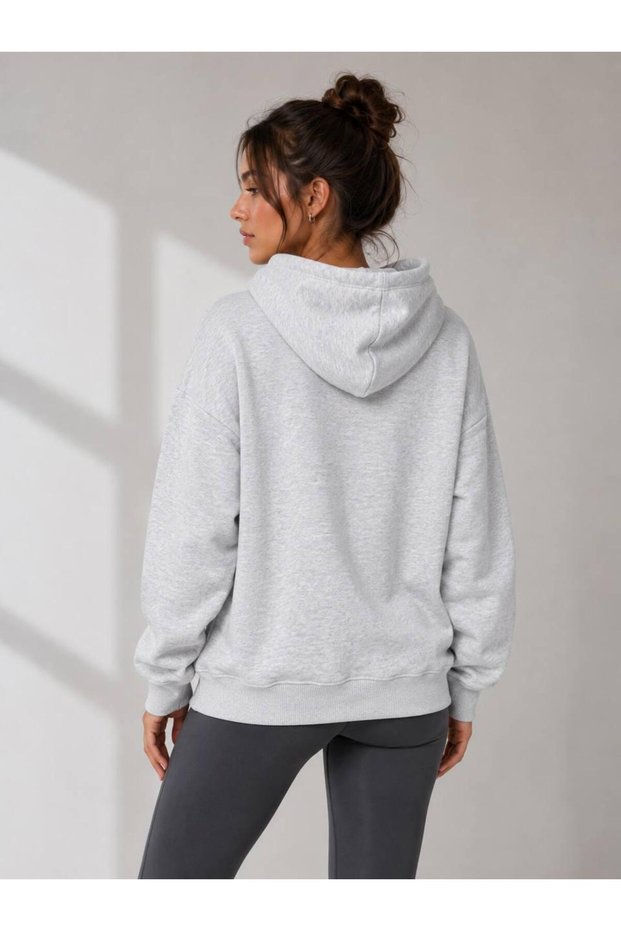 Unisex Zip-Up Hooded Kangaroo Pocket Sweatshirt