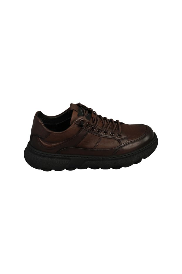26K580 Genuine Leather Casual Men's Sneakers, Comfortable Shoes.