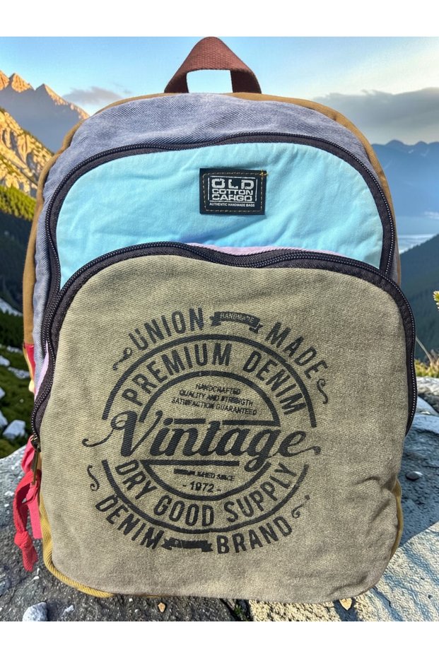 Quality Colorful Vintage Casual Design Backpack Travel School Travel Bag 30 cm X 42 cm