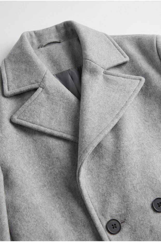 Modern Cut Double Breasted Cashmere Coat