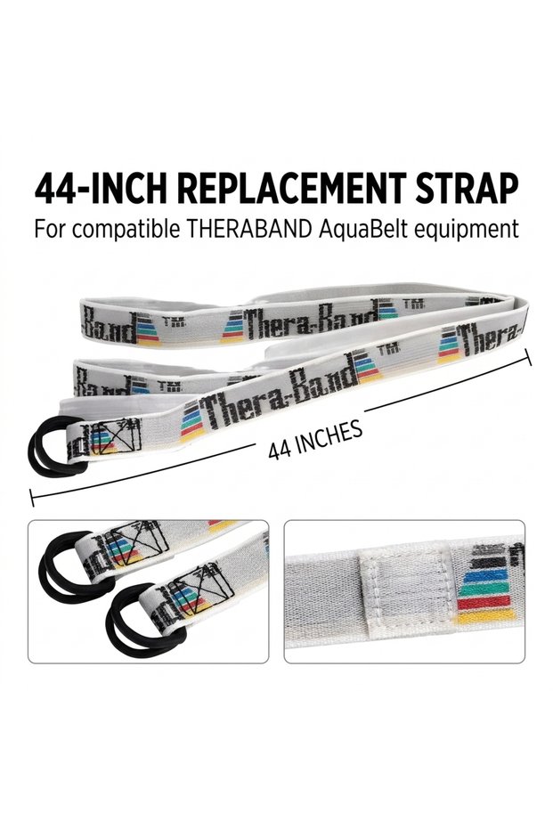 AquaBelt Replacement Strap 44 Inch, Replacement Belt Strap for Aquatic Exercise and Swim Training Equipment, Water Fitness Accessory