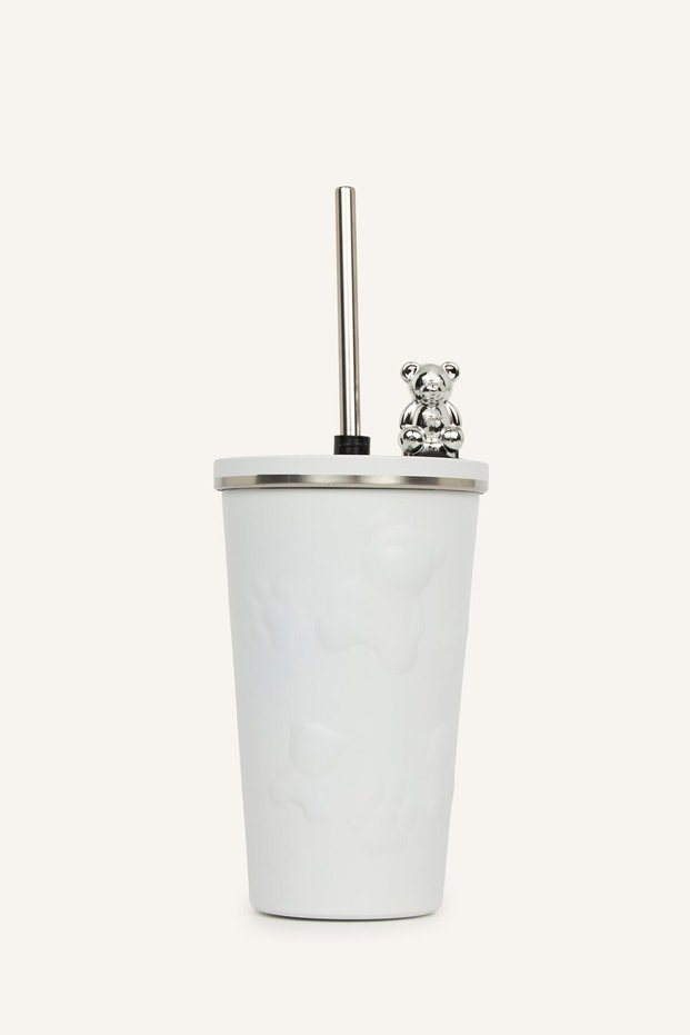 Detailed Unisex Mug with a Pipette-Tipped Teddy Bear Design H8542Axns