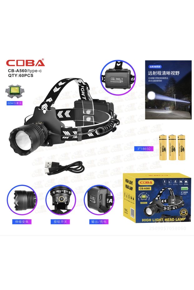 Lanterna de cap CB-A560-TG