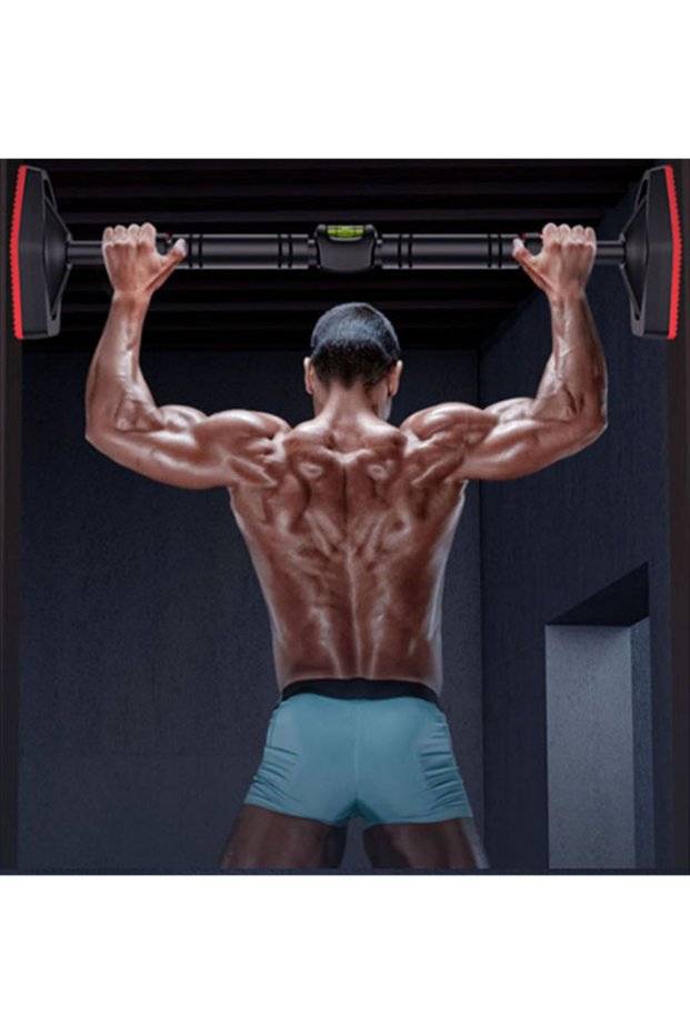 Pull Up Bar, Adjustable Width Locking Mechanism Chin Up Bar Without Screws,Push-up Bar For Doorway