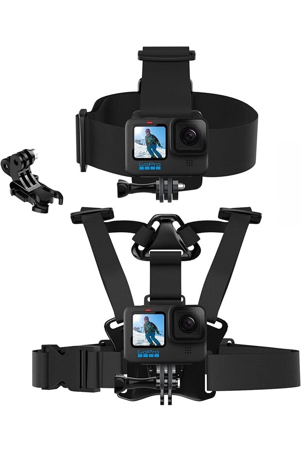 Head Mount Strap Chest Mount Harness Video Camera Mount Accessories Kit